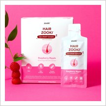 Zooki Hair 30 Raspberry Ripple Coloured