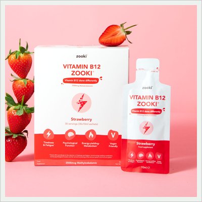 Zooki B12 30 Strawberry Coloured